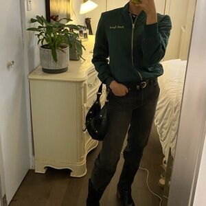 Satin green jacket